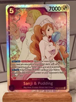 One Piece TCG English Sanji and Pudding EB02-035 SR - Image 1