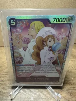 One Piece TCG English Sanji and Pudding EB02-035 SR - Image 1