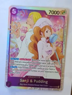 One Piece TCG English Sanji and Pudding EB02-035 SR - Image 1