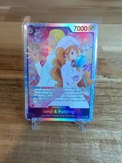 One Piece TCG English Sanji and Pudding EB02-035 SR - Image 1