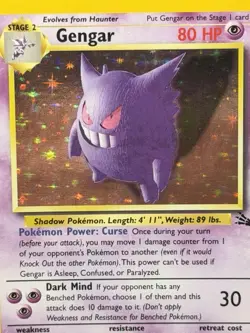 Pokemon Gengar 5/62 Fossil Holo Card 1999 WOTC Unlimited NM - Image 2