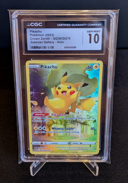 [AUS] Pikachu GG30/GG70 CGC 10 English Pokemon Card Crown Zenith 2023 - Image 1