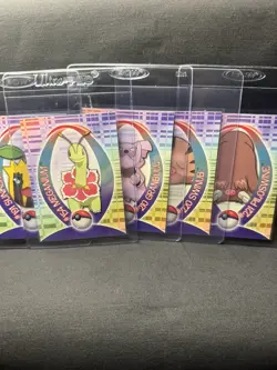 Pokemon Topps Johto Series 1 Sticker Cards Blue Logo 2001 NM Vintage Lot Of 5 👀 - Image 1