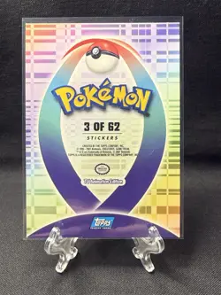 Pokemon Topps Johto Series 1 Sticker Cards Blue Logo 2001 NM Vintage Lot Of 5 👀 - Image 3