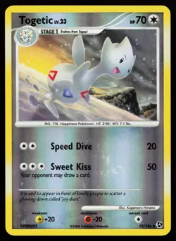 Togetic 55/106 Great Encounters Reverse Holo Pokemon Card - Image 1