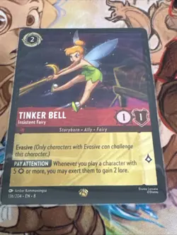 Lorcana ~ Tinker Bell - Insistent Fairy 136/204 Legendary ~ Reign Of Jafar ~ Reg - Image 1