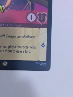 Disney Lorcana Reign of Jafar Tinker Bell Insistent Fairy Legendary 136/204 NM - Image 3