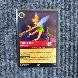 Disney Lorcana Reign of Jafar Tinker Bell Insistent Fairy Legendary 136/204 NM - Image 1