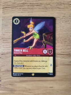 Disney Lorcana. Reign Of Jafar. Tinker Bell- Insistent Fairy. Legendary 136/204 - Image 1