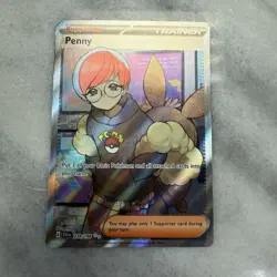 Penny 239/198 Scarlet & Violet Base Set Full Art Ultra Rare Holo Pokemon Card - Image 1