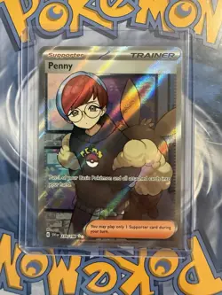 Pokemon TCG Scarlet & Violet Ultra Rare Trainer Card Penny 239/198 Near Mint - Image 1