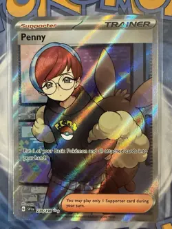 Pokemon TCG Scarlet & Violet Ultra Rare Trainer Card Penny 239/198 Near Mint - Image 3