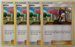 POKEMON 4X JANINE 176/214 UNBROKEN BONDS UNCOMMON NEAR MINT-PLAYSET - Image 1