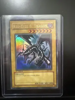 Yu-Gi-Oh Red-Eyes B. Dragon SDJ-001 Ultra Rare 1st Edition LP/MP Condition - Image 1