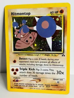 Hitmontop 3/75 Neo Discovery Holo Rare 2001 Pokemon Card - Image 2