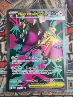 Mega Mawile EX 162/132 Full Art Ultra Rare Mega Evolution Near Mint Pokemon - Image 1