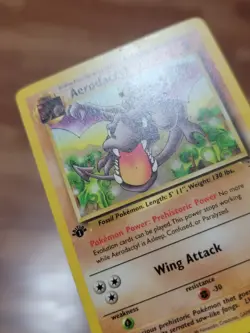 MP Pokemon TCG Aerodactyl Fossil 16/62 Regular 1st Edition Rare - Image 2