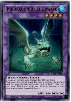 Mudragon of the Swamp Limited Ultra Rare 2018 CT15 CT15-EN005 LP - Image 1