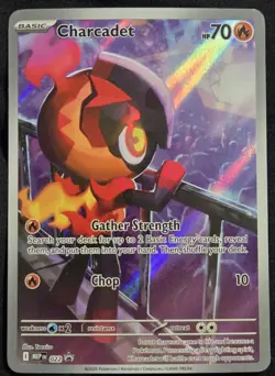 Pokemon TCG: Phantasmal Flames - Charcadet (MEP-022) Black Star Promo Full Art - Image 1
