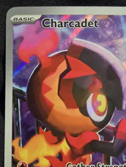 Pokemon TCG: Phantasmal Flames - Charcadet (MEP-022) Black Star Promo Full Art - Image 2