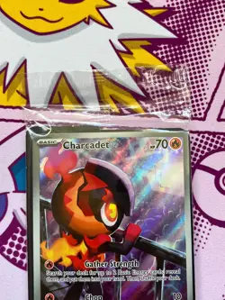 Pokemon TCG - Charcadet MEP 022 - Black Star Promo - Phantasmal Flames - SEALED - Image 2