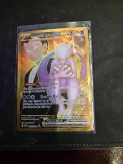 Pokemon Mewtwo EX Team Rockets 240/182 Gold Hyper Rare 2025 TCG Destined Rivals - Image 1