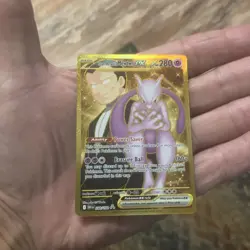 Team Rockets Mewtwo ex 240/182 GOLD RARE 2025 TCG Pokemon Destined Rivals F.P. - Image 3