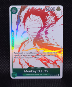 One Piece Card Game - Monkey.D.Luffy (3rd Anniversary Promo) OP07-033 - NM Foil - Image 1