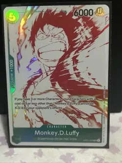 One Piece Card Game - Monkey.D.Luffy (3rd Anniversary Promo) OP07-033 UC - NM - Image 1