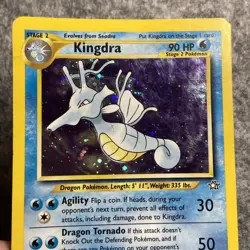 Pokemon Kingdra Neo Genesis TCG Holo Card 8/111 Unlimited Rare - LP - Image 3