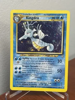Pokemon TCG Unlimited Kingdra Holo Neo Genesis Card 8/111 LP/MP - Image 1