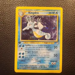 Kingdra 8/111 1st Edition Pokemon Neo Genesis Holo Pokemon Card TCG LP - Image 1