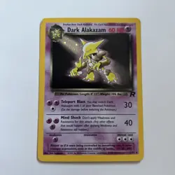 Pokemon TCG Dark Alakazam #1 Holo Rare Team Rocket LP Condition - Image 1