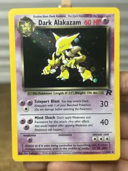 Dark Alakazam - 1/82 Team Rocket Unlimited Holo Rare - Pokemon TCG - NM/LP - Image 3