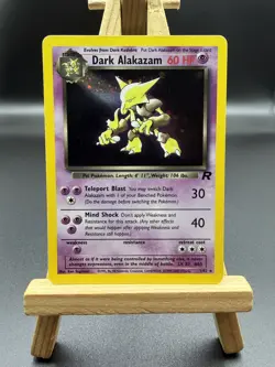 Pokemon TCG Dark Alakazam Team Rocket 1/82 Holo WOTC Lightly Played/LP+ - Image 1