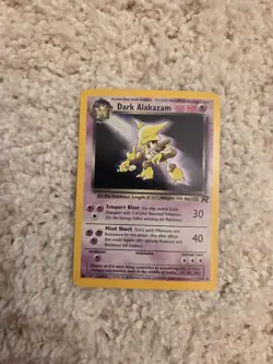 Pokemon TCG Dark Alakazam Team Rocket 1/82 Unlimited Holo LP - Image 1