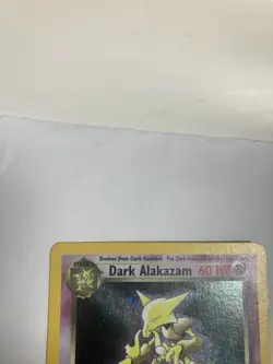 Pokemon TCG Dark Alakazam 1/82 Team Rocket Unlimited Holo Rare LP-MP W/HoloSwirl - Image 5