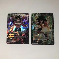Lot of 2 SS4 Bardock, Spirit Resonance SPR and SR Dragon Ball Super card game - Image 4