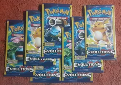 Pokemon TCG XY Evolutions 3 Card Booster Packs Lot Of 7 packs - Image 1