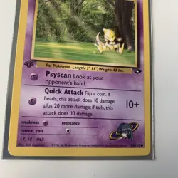 Sabrina's Abra 94/132 Gym Challenge 1st Edition Vintage Pokemon Card - Image 2