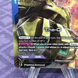 The-O GD03-002 LR+ Alt Art Steel Requiem Gundam TCG Card Game CCG English - Image 5