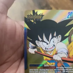Son Goku : Childhood FB06-025 Gold Leader Dragon Ball Manga Booster Card Fusion - Image 3