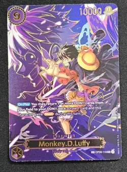 One Piece (OP-13) Carrying On His Will Monkey.D.Luffy SP OP09-119 - Image 1