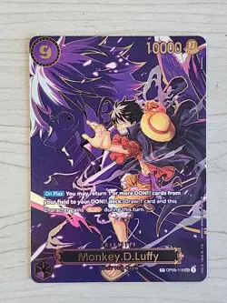 Monkey.D.Luffy (SP Alt Art) SEC OP09-119 One Piece Carrying On His Will NM Eng - Image 1