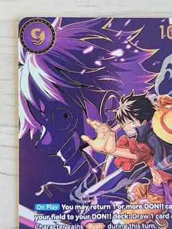 Monkey.D.Luffy (SP Alt Art) SEC OP09-119 One Piece Carrying On His Will NM Eng - Image 2