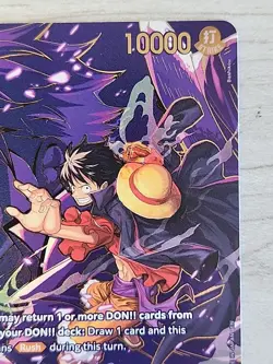 Monkey.D.Luffy (SP Alt Art) SEC OP09-119 One Piece Carrying On His Will NM Eng - Image 3