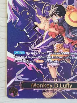 Monkey.D.Luffy (SP Alt Art) SEC OP09-119 One Piece Carrying On His Will NM Eng - Image 4