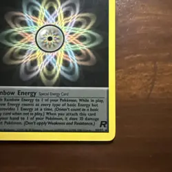 Pokemon Vintage 1st Edition Team Rocket Rainbow Energy Non Holo Rare - Image 4