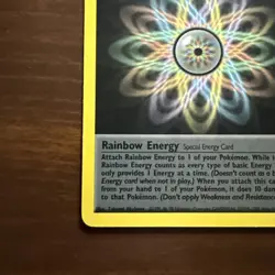 Pokemon Vintage 1st Edition Team Rocket Rainbow Energy Non Holo Rare - Image 5