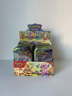 Pokemon Prismatic Evolutions 8x Official Empty Mini Tins Set Display | No Packs - Image 1